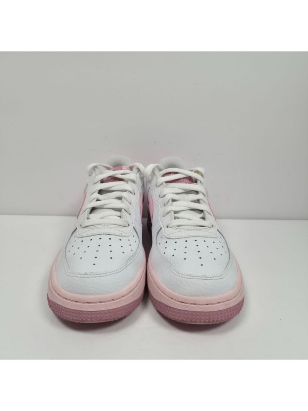 Nike Air Force 1 Low Youth White Pink Sneakers CT3839-107 US Size 5Y - Picture 3 of 8